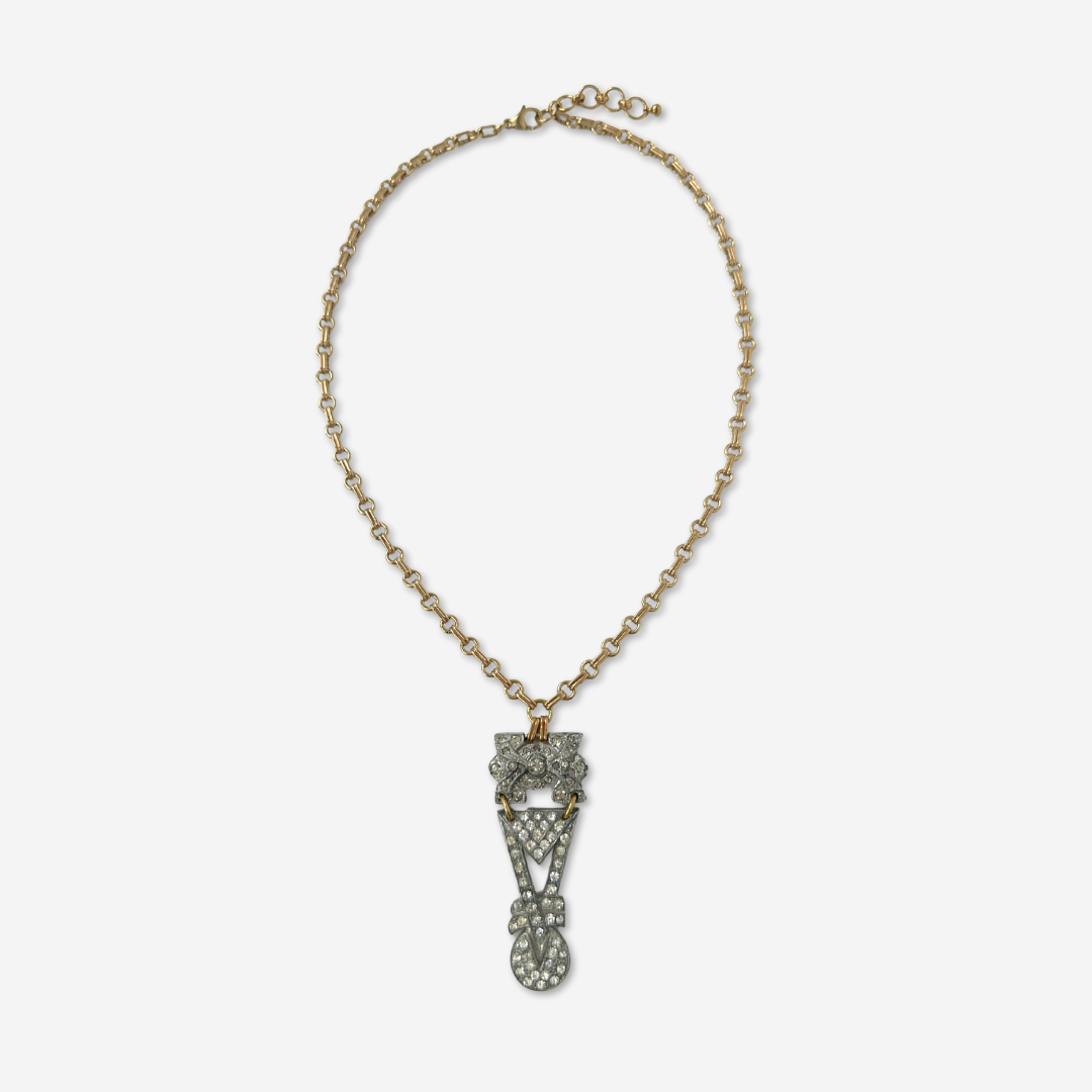 The Maribelle Necklace - Refashioned Vintage Art Deco Necklace
