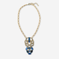 The Mathilda - Refashioned Cobalt Blue Rhinestone Necklace