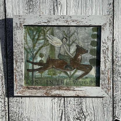 "Lost in the Woods" Framed Giclée Print by Melinda Kirkpatrick