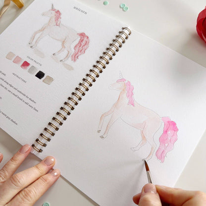 Fairytale Watercolor Workbook by Watercolor Artist Emily Lex