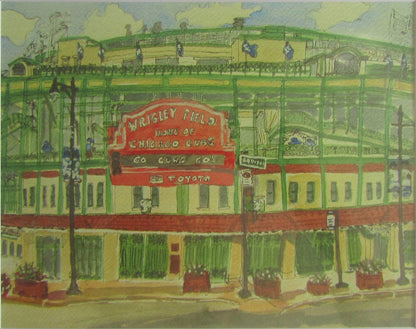 Wrigley Field Framed Print by Maggie Caravello