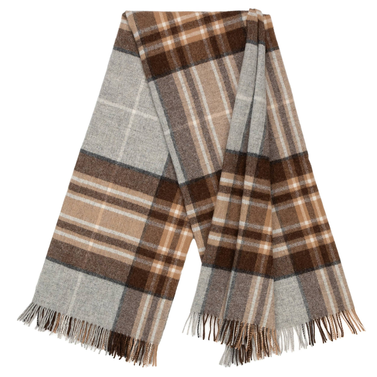 McKellar Tartan Highland Tweeds Shetland Lambswool Throw - Woven in England