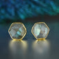 Faceted Labradorite Studs