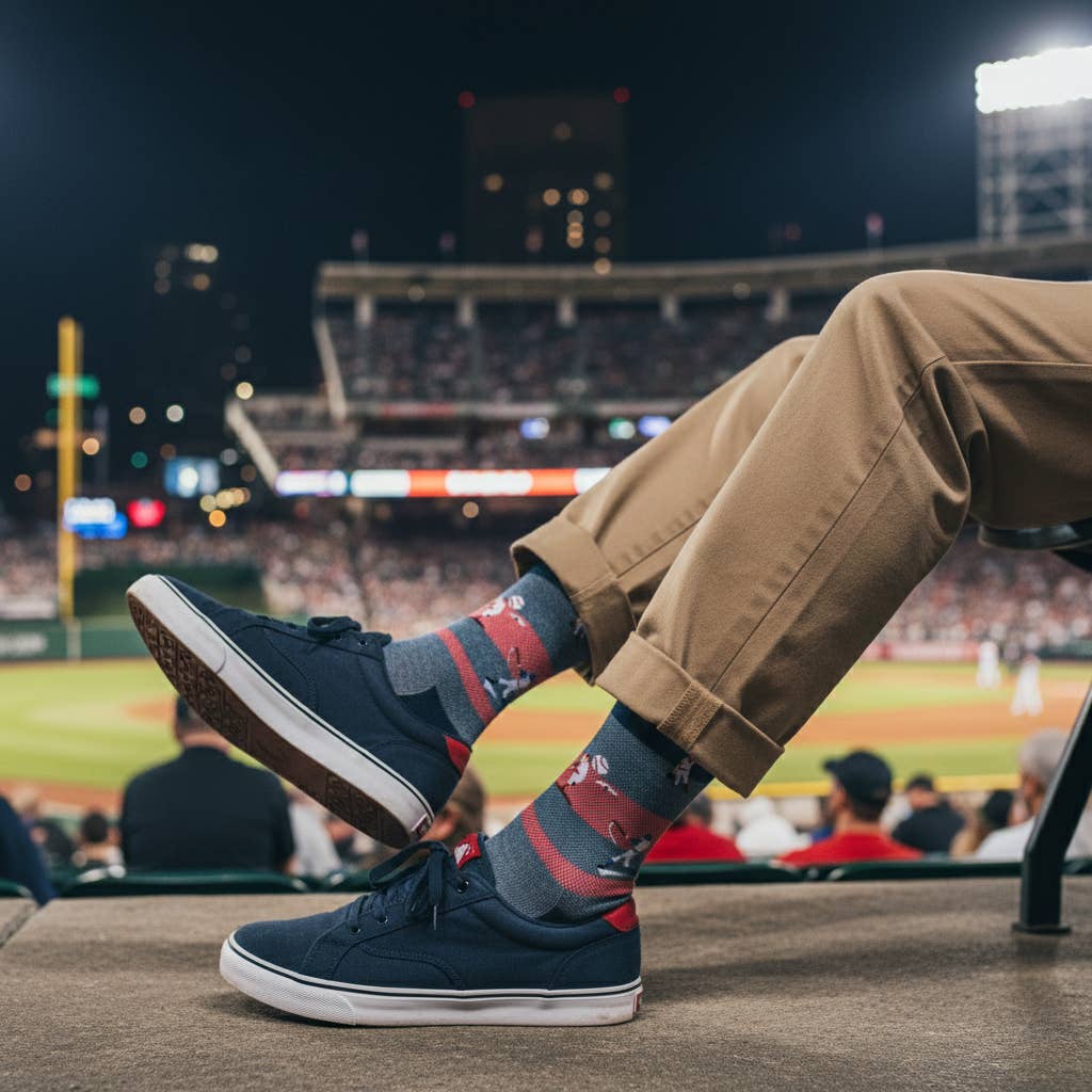 Baseball Themed Cotton SOXFORDS Socks