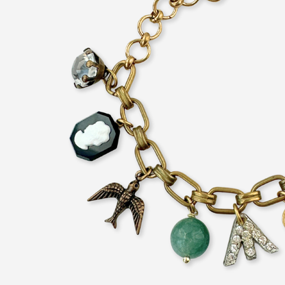The Isadora - Repurposed Vintage Charm Bracelet
