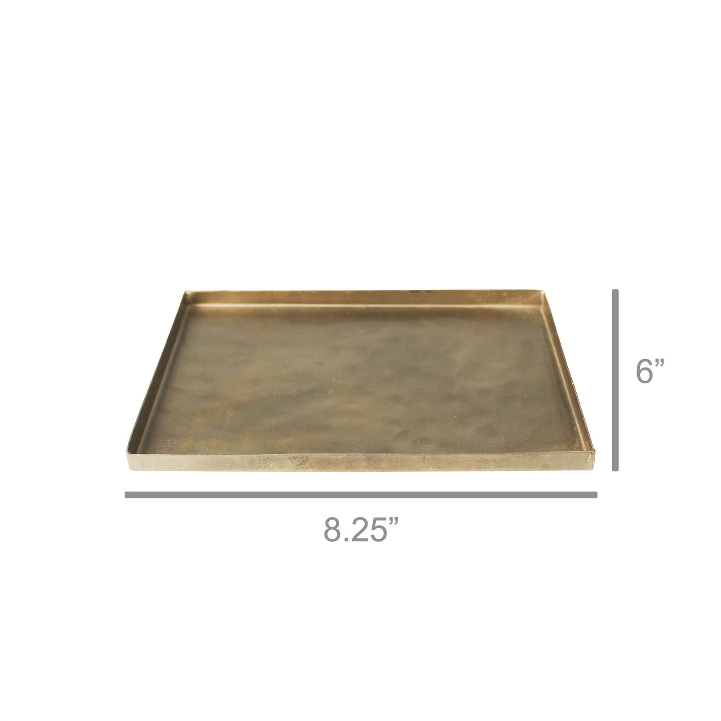Tulum Tray, Brass - Rect Lrg: Brass / Aluminum