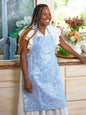 April Cornell 100% Cotton Blue Floral Augustine Chef Apron