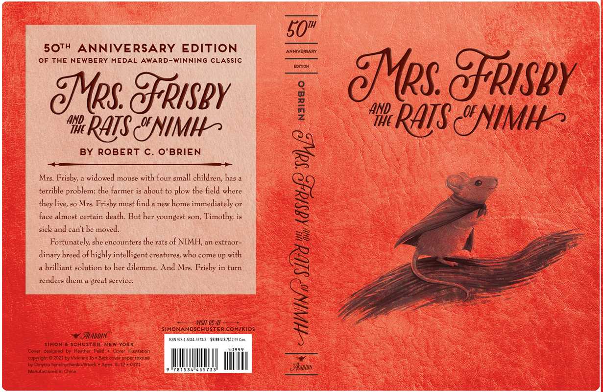 Mrs. Frisby and the Rats of Nimh 50th Anniversary Edition by Robert C. O'Brien - Hard Paperback