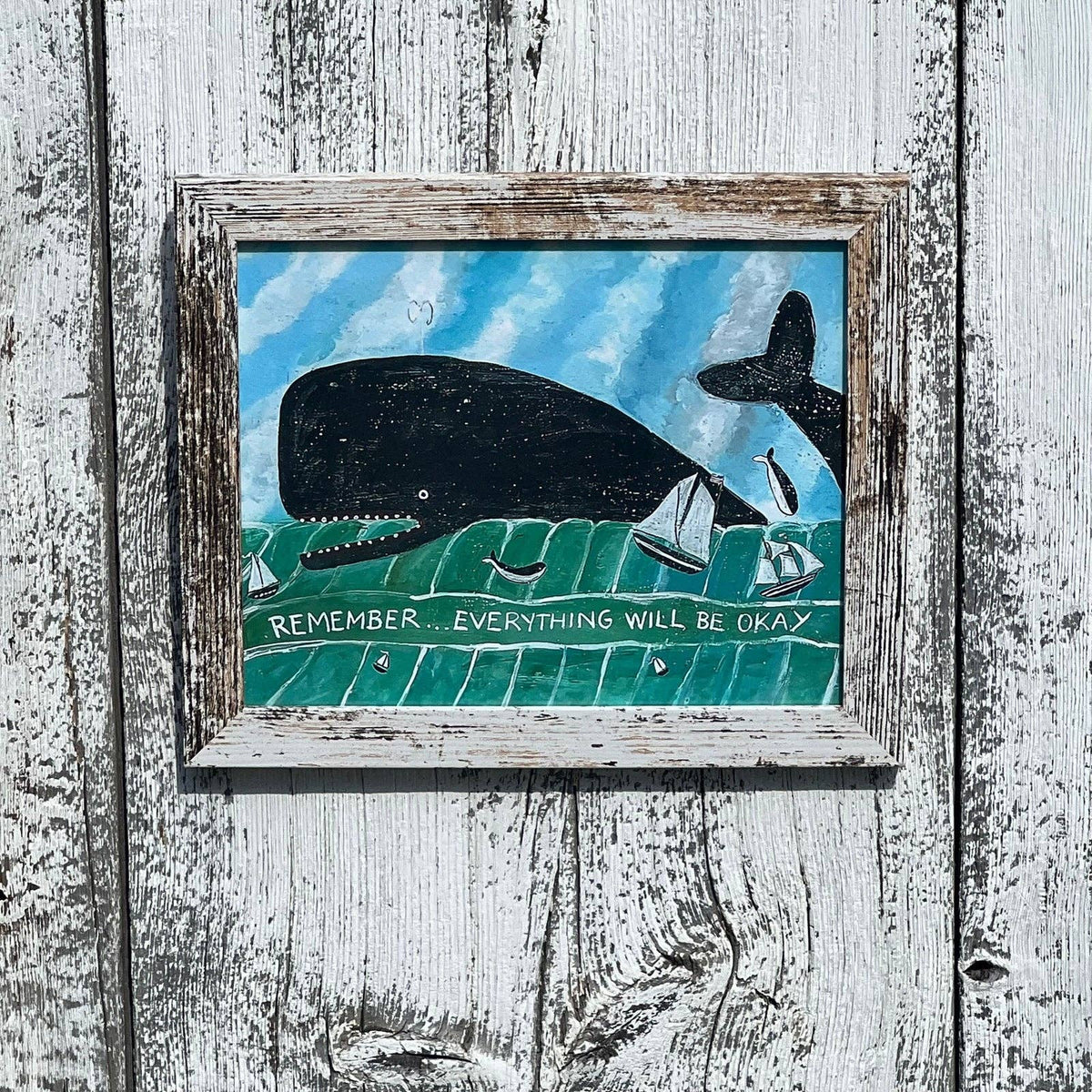 "Remember...Everything Will be Okay" Framed Giclée Print by Melinda Kirkpatrick