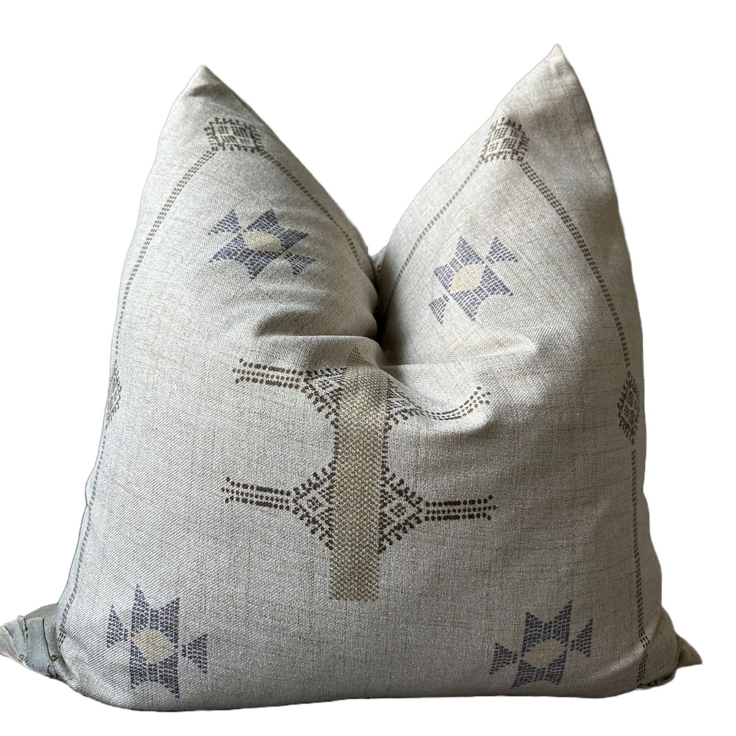 Moroccan Cream Pillow with Feather Insert