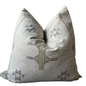 Moroccan Cream Pillow with Feather Insert