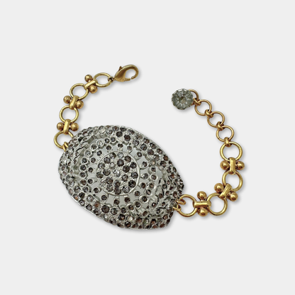 The Clementine Bracelet - Refashioned Vintage Rhinestone Bracelet