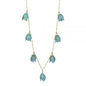 Verdigris Patina Brass Tulip Necklace