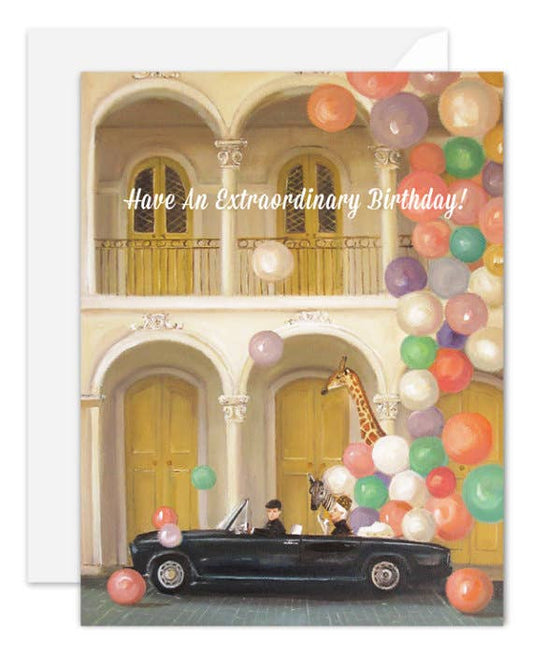 Old Town Birthday Card – Art Print by Janet Hill