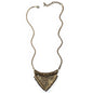 Mesh & Cabochon Rhinestone Necklace