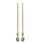 Naya Labradorite Snake Earrings