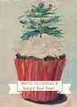 Christmas Tree Cupcake Greeting Card