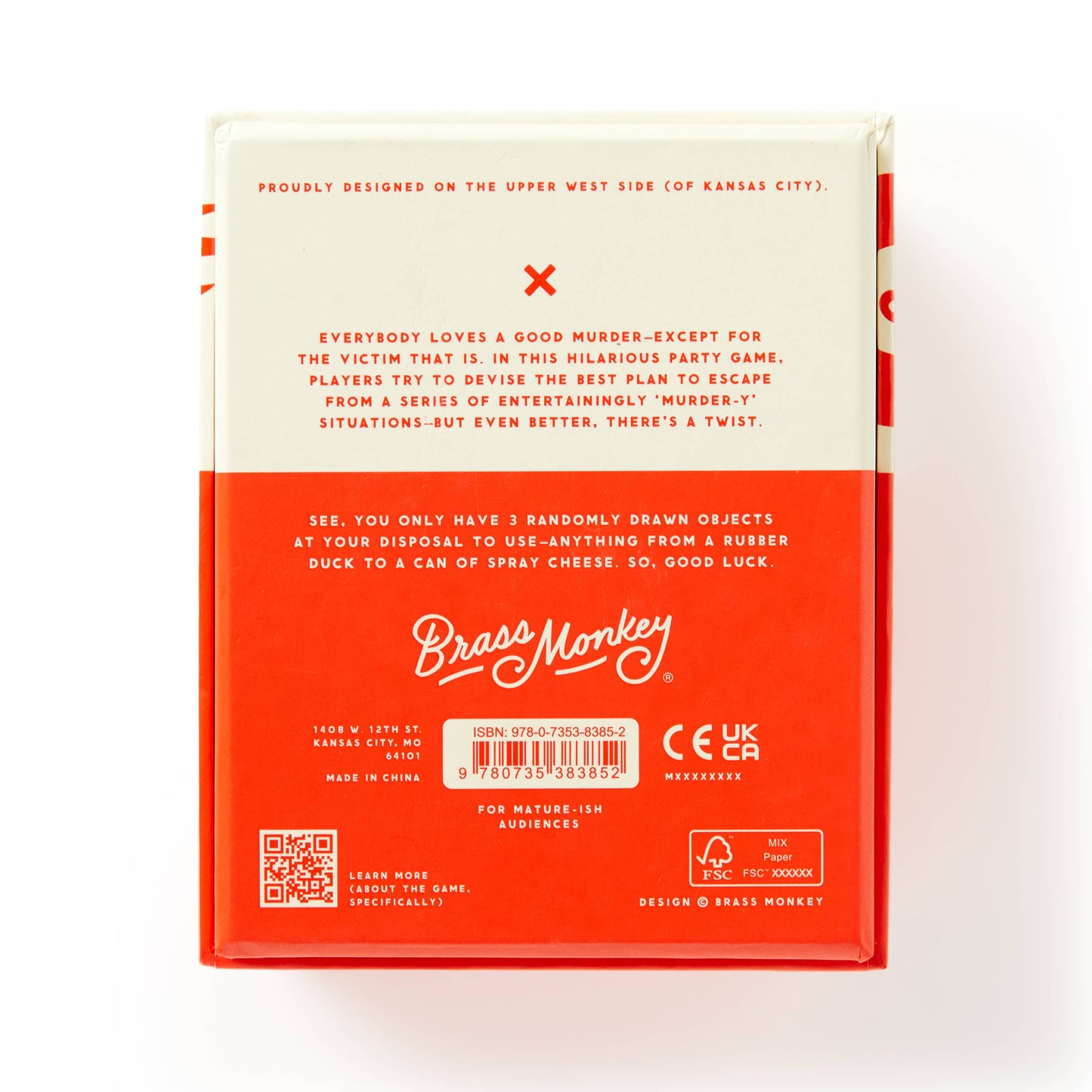 Not Today, Murder. - Brass Monkey Game