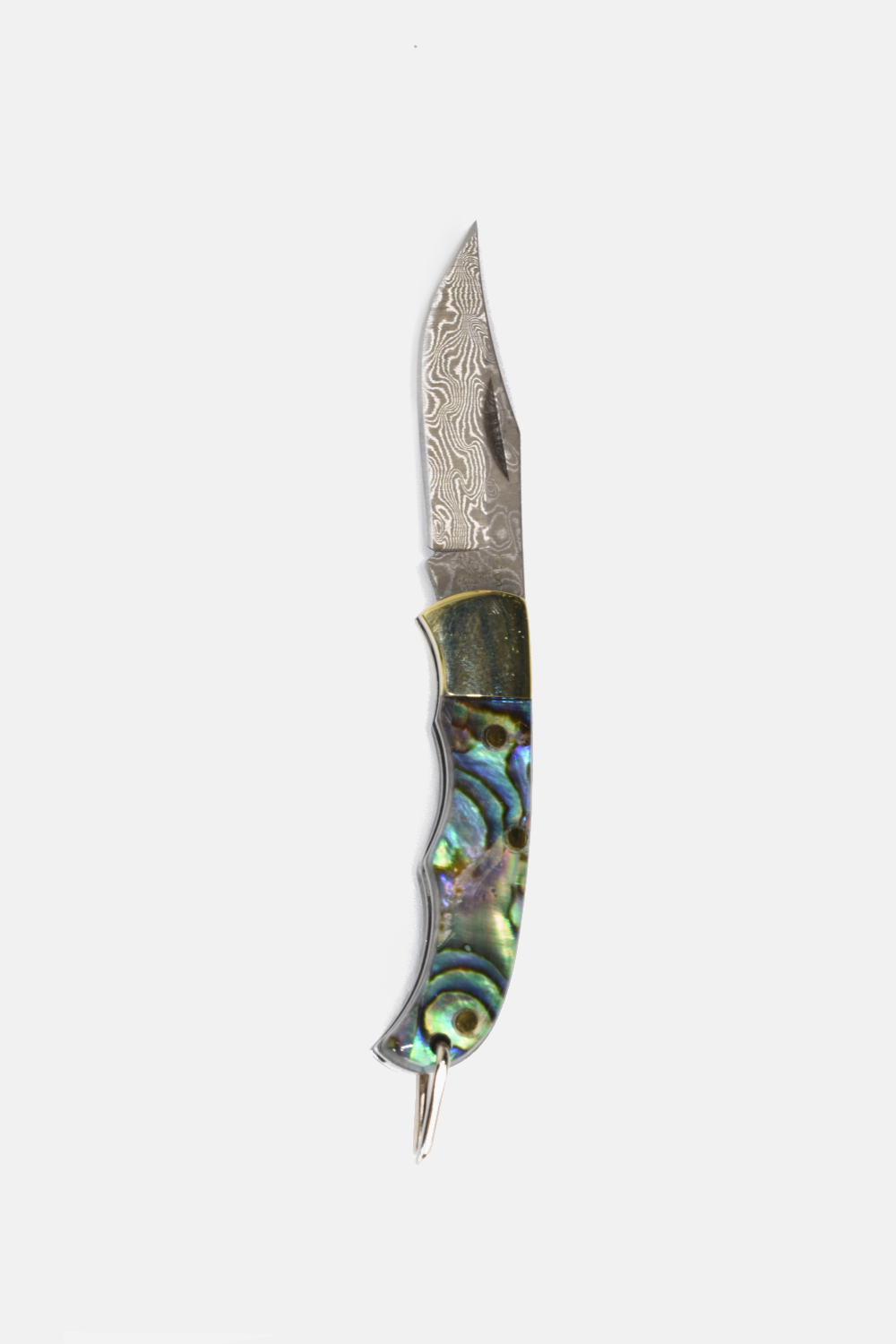 Abalone Inlay Folding Knife