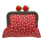 Polka Dot Red Handmade Pouch by Kiki & Syds