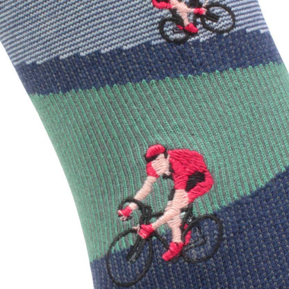 "Cycling Around" - Soxfords NY Biking Themed Fine Men's Socks