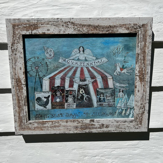 "Aquatennial" Mermaid Festival Framed Giclée Print by Melinda Kirkpatrick