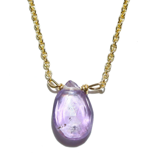 Amethyst Gemstone 14kt Gold Fill Necklace