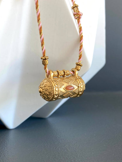 French Carnelian Talisman Necklace