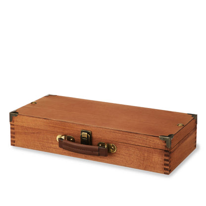 Poker Set in Wood Carrying Case
