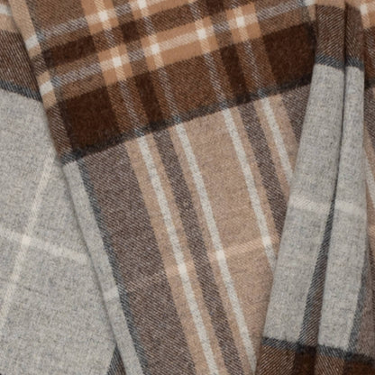 McKellar Tartan Highland Tweeds Shetland Lambswool Throw - Woven in England