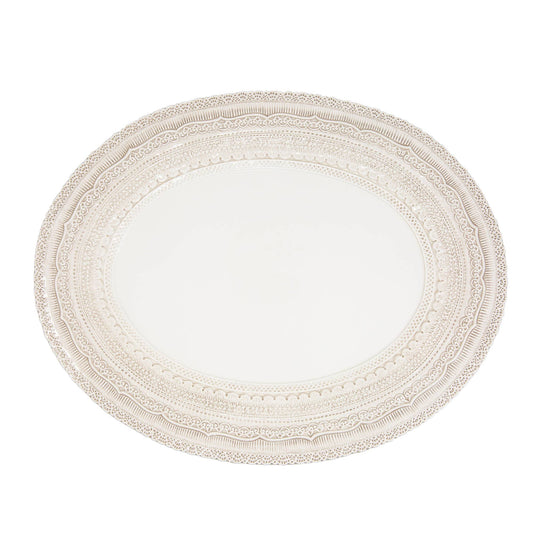Large Cream Finezza Oval Platter