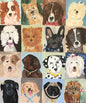 Les Chiens (The Dogs) Greeting Card