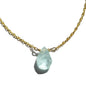 Aquamarine Gemstone 14kt Gold Fill Necklace