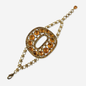 The Carmella - Refashioned Vintage Topaz Rhinestone Oval Shoe Buckle Bracelet
