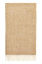 Camel Herringbone 100% British Wool Throw - Made in England