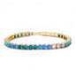 Blue Ombré Lab Opal Tennis Bracelet