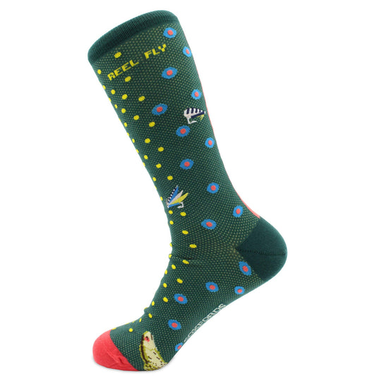 "Keep It Reel" - Soxfords NY Fly Fishing Themed Fine Men's Socks