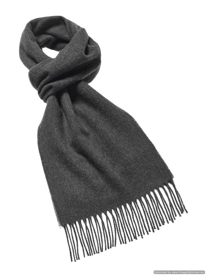Dark Moss Green Merino Wool Scarf - Made in England