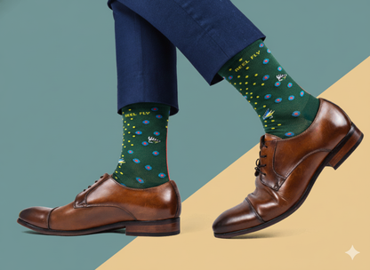 "Keep It Reel" - Soxfords NY Fly Fishing Themed Fine Men's Socks