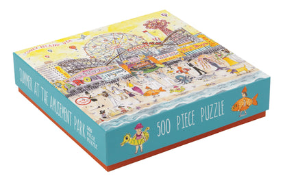 Michael Storrings Summer At The Amusement Park 500 Piece Puzzle