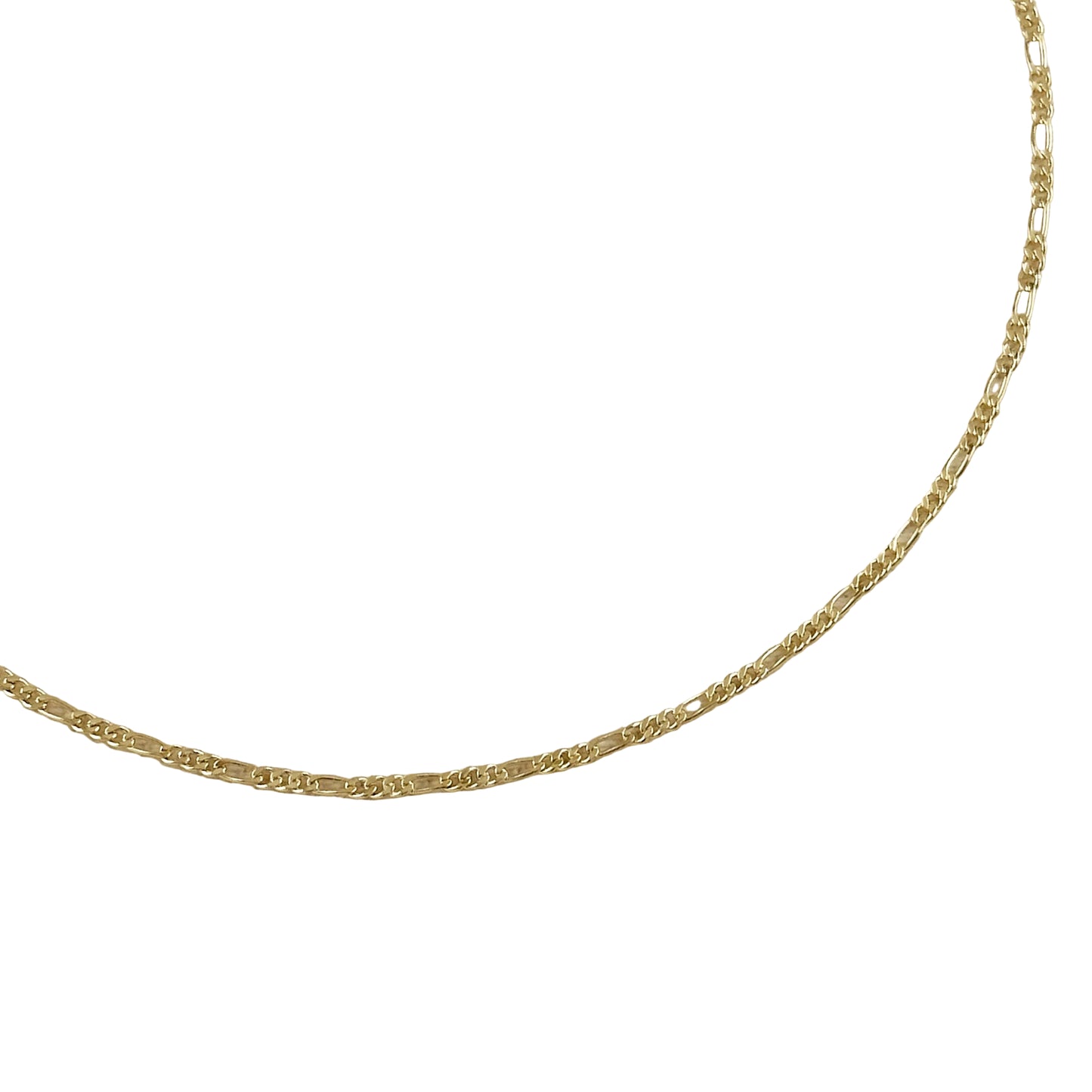 18k Gold Filled Figaro Chain Anklet