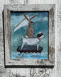 "Hare of the Dog" Framed Giclée Print by Melinda Kirkpatrick