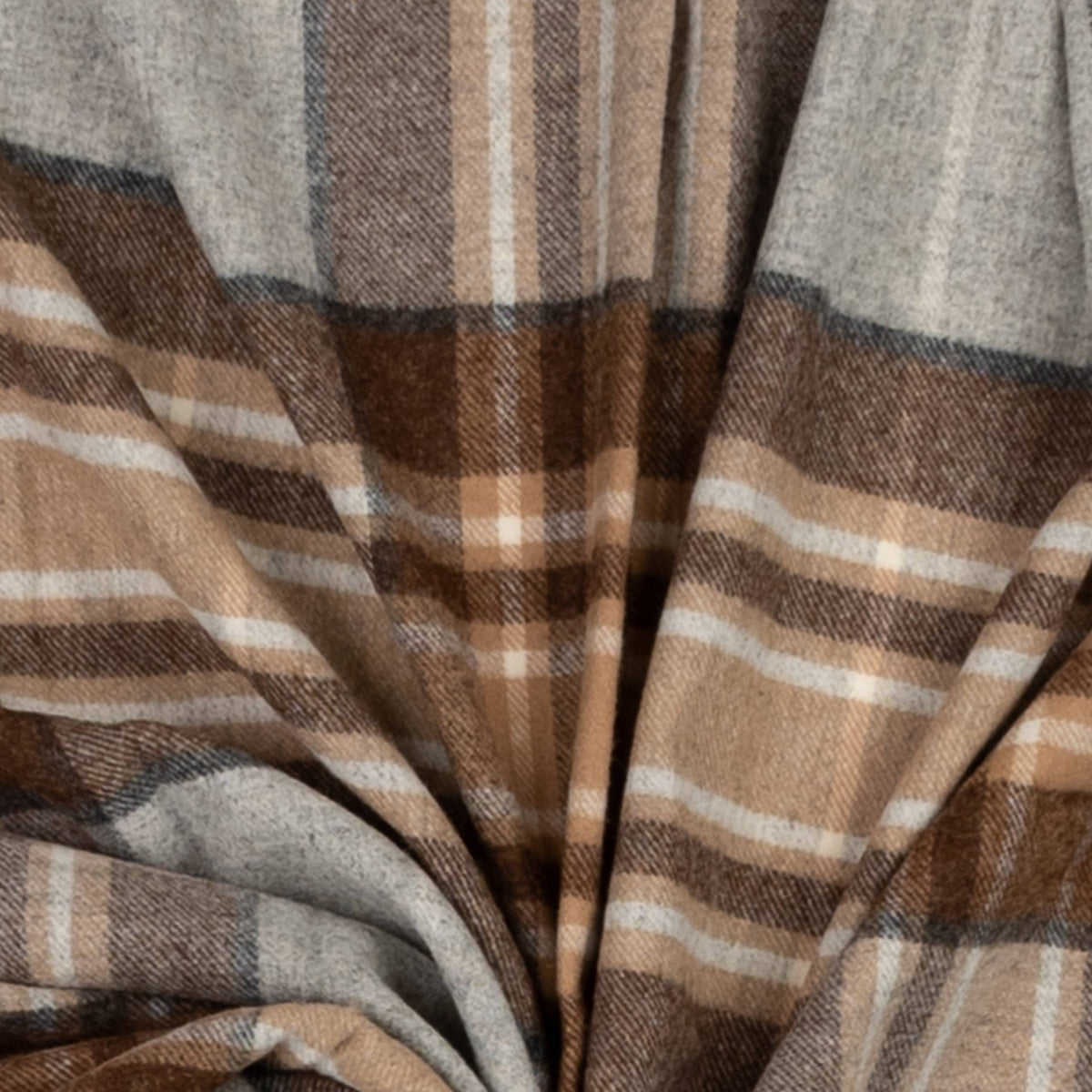 McKellar Tartan Highland Tweeds Shetland Lambswool Throw - Woven in England