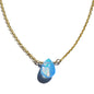Blue Fire Opal 14K Gold Fill Necklace