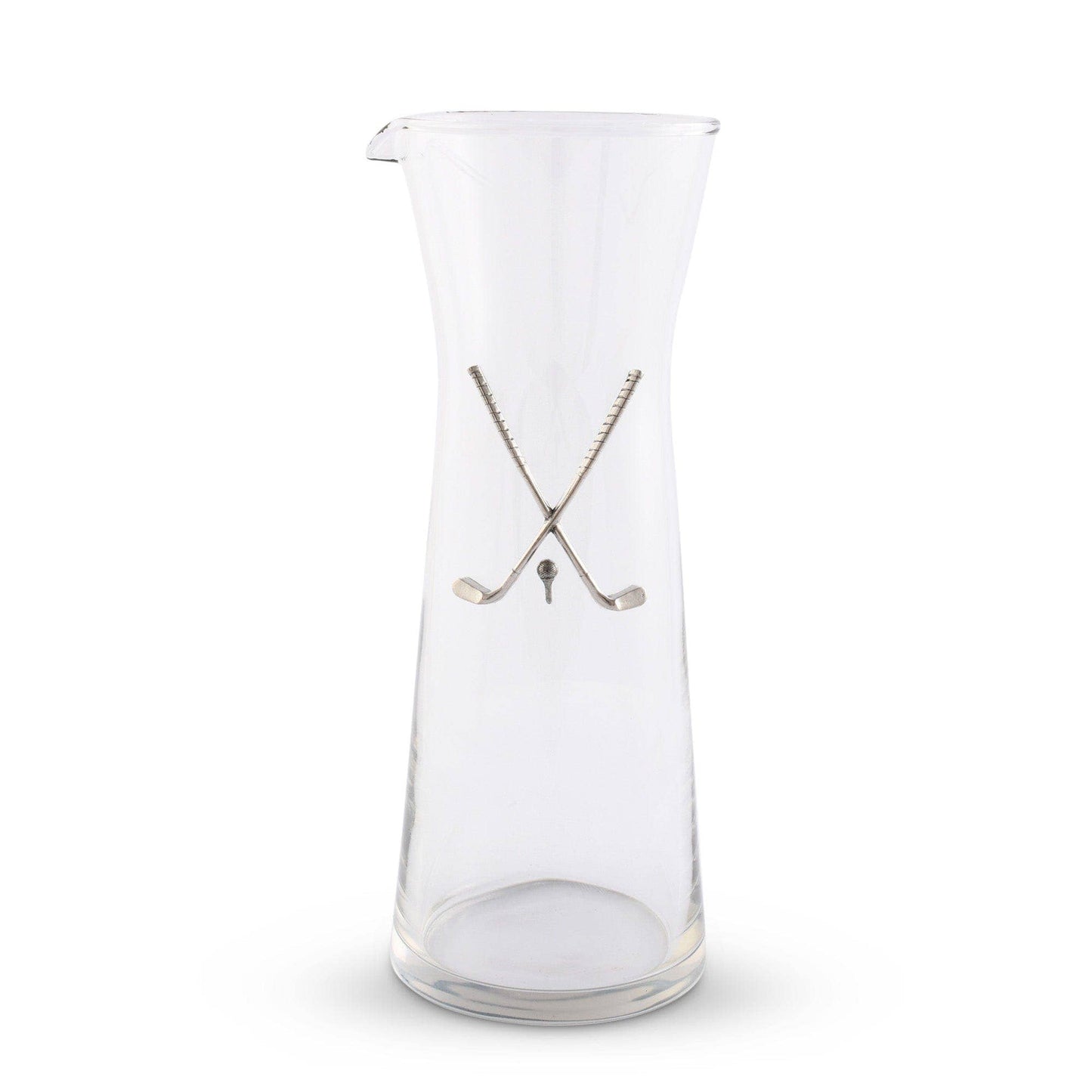 Golf Club Pewter & Glass Wine Carafe