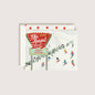 Christmas Holiday Ski Resort Greeting Card