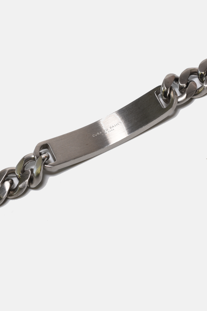 Steel Nameplate Chain Bracelet