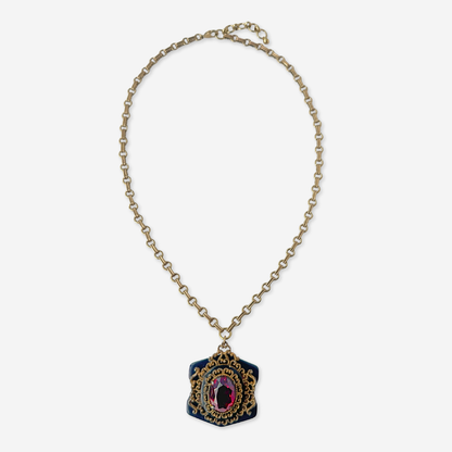 The Ruby - Refashioned Vintage Red Stone Necklace