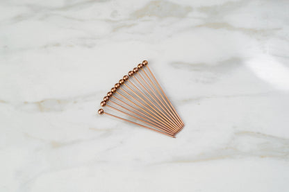 Copper Cocktail Picks 12 Piece