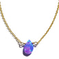 Purple Fire Opal 14kt Gold Fill Necklace